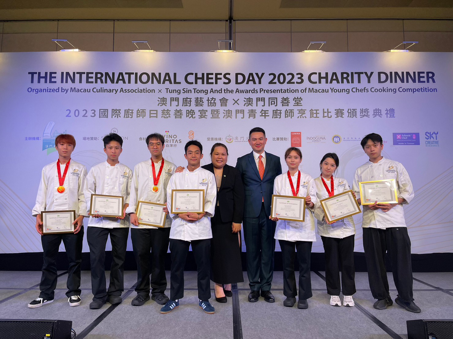 澳旅院廚藝管理學生於2023澳門青年廚師烹飪比賽中獲獎